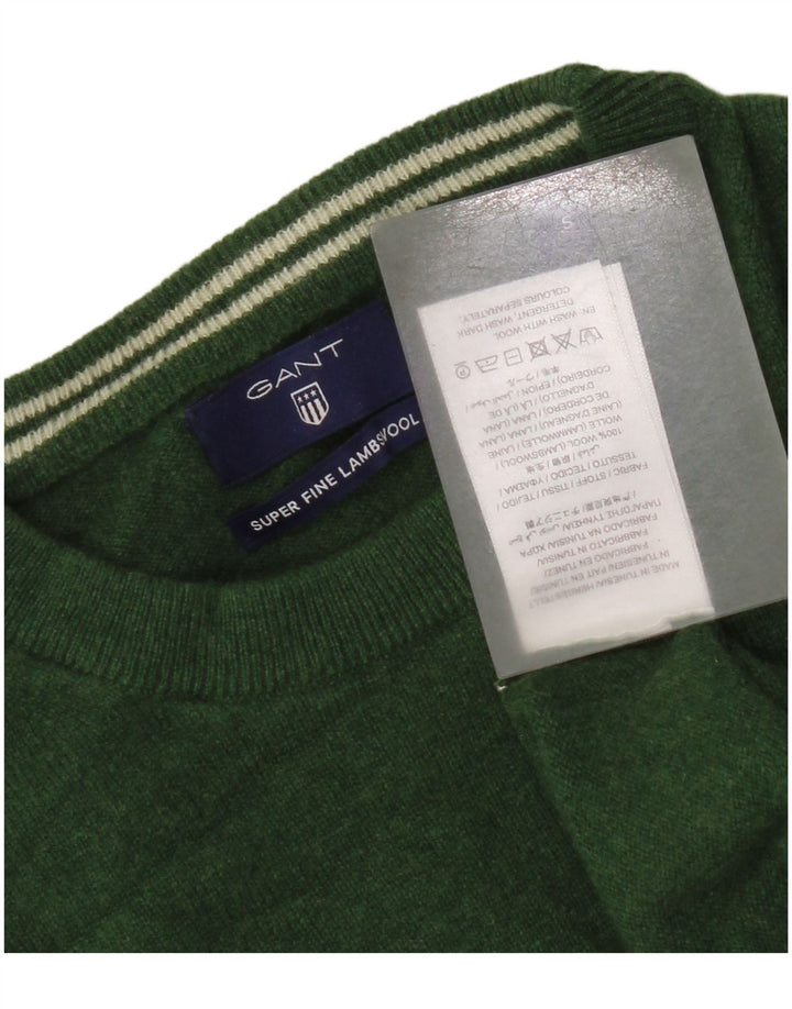 Gant Dame Oversized Crew Neck sweater UK 10 Small Green Wool