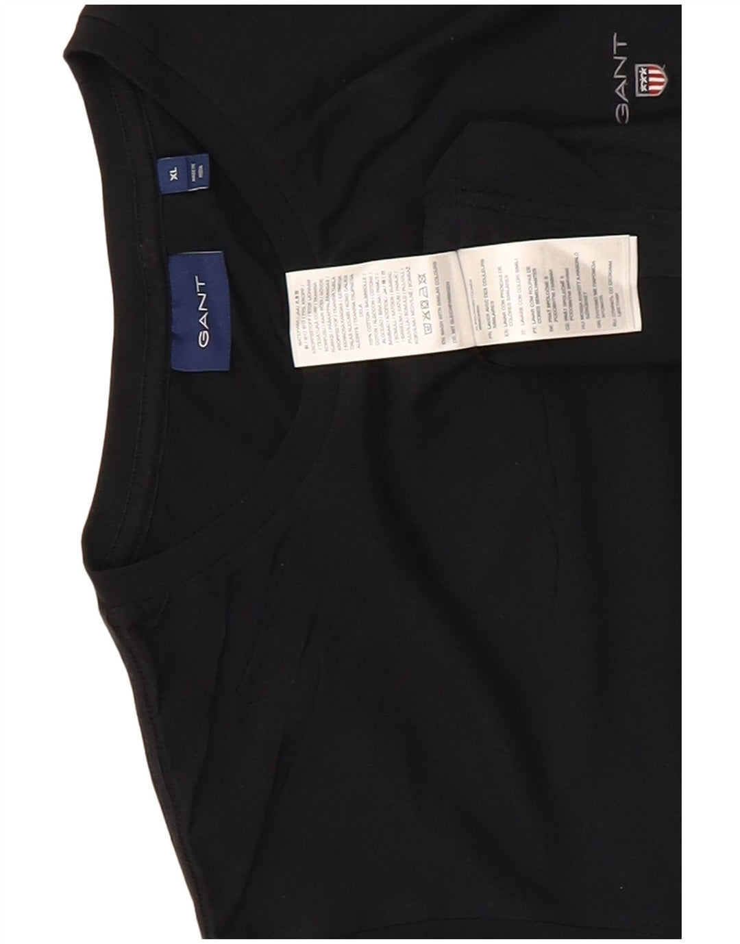 Gant herre T-shirt top XL marineblå bomuld