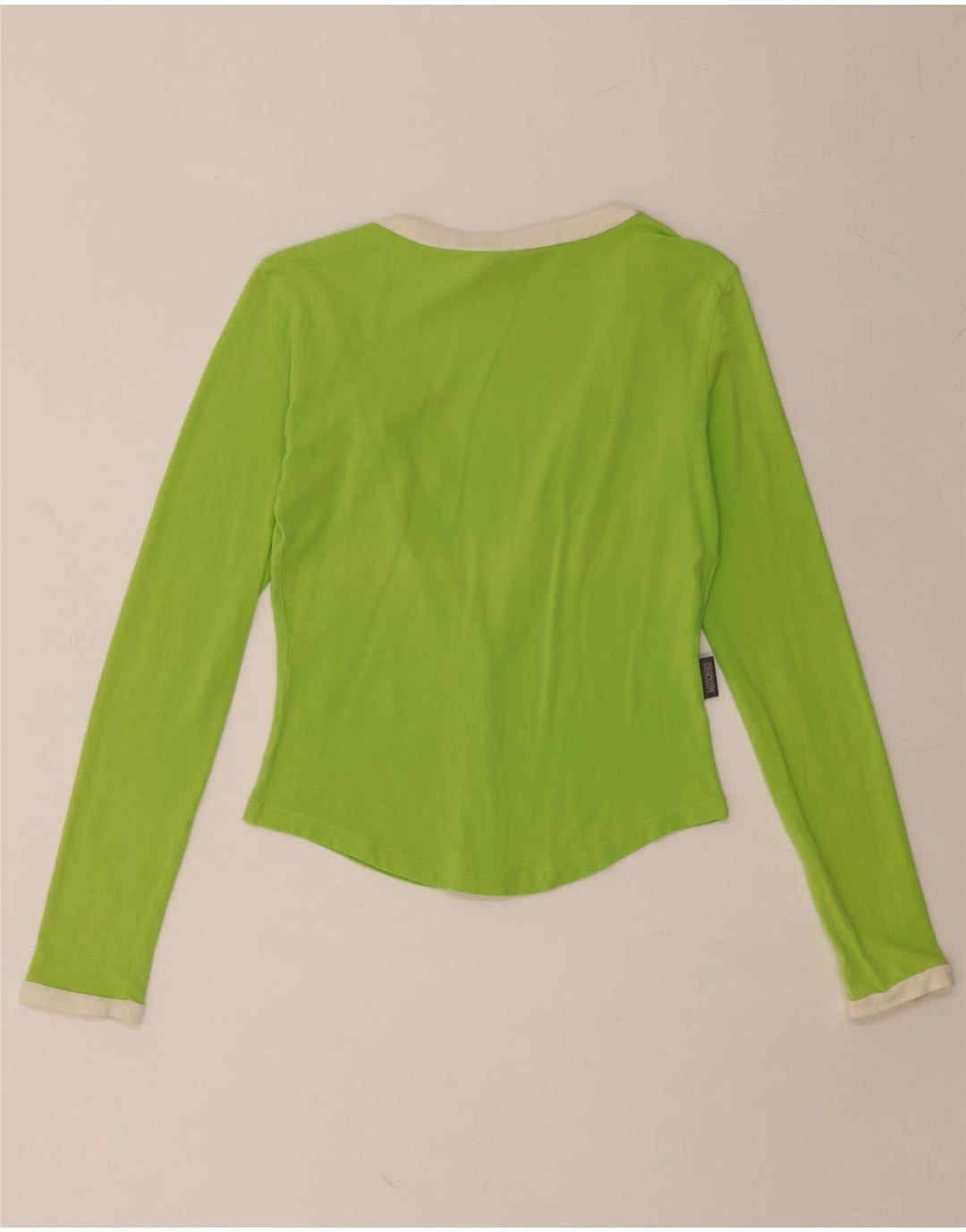 MOSCHINO Dame Cardigan Top UK 14 Medium Grøn