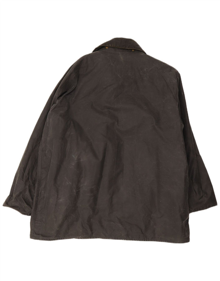 Barbour Herre vokset bomuldsjakke EU 50 Medium Sort