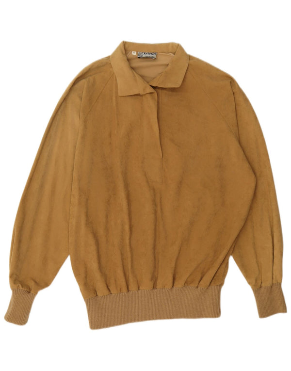 Vintage Dame 2-delt nederdelsæt IT 44 Medium W28 Brun Triacetat