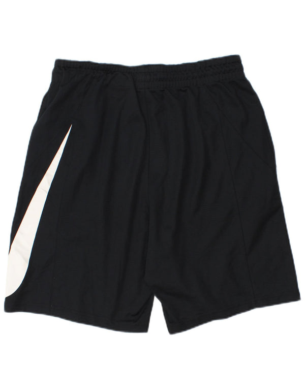 Nike Herre Dri Fit grafiske sportsshorts Medium Sort Polyester