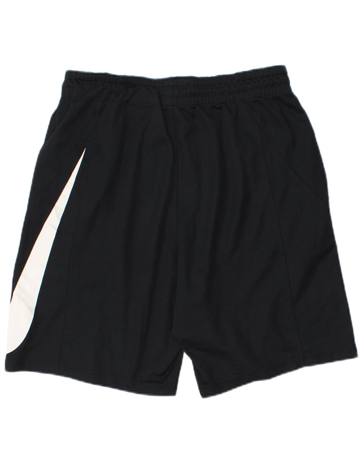 Nike Herre Dri Fit grafiske sportsshorts Medium Sort Polyester