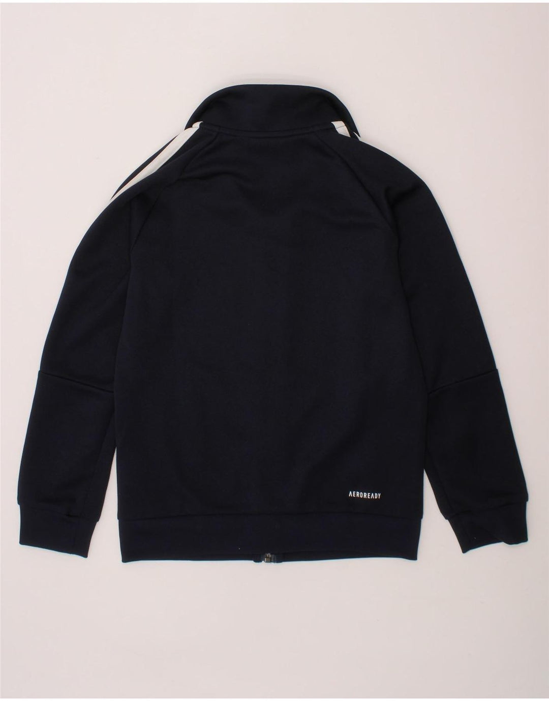 ADIDAS Boys Aeroready Tracksuit Top Jacket 7-8 Years Navy Blue Polyester Vintage Adidas and Second-Hand Adidas from Messina Hembry 
