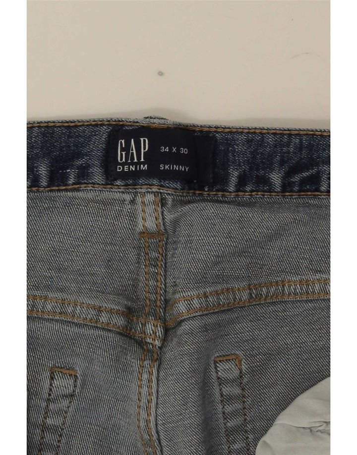 Gap Herre Skinny Jeans W34 L30 Blå Bomuld
