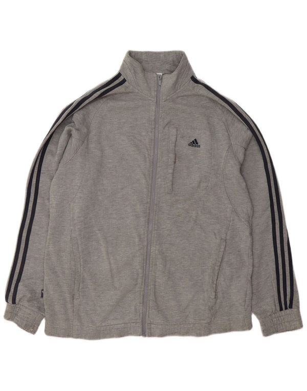 Adidas Træningsdragt til mænd, topjakke, stor grå flækket bomuld