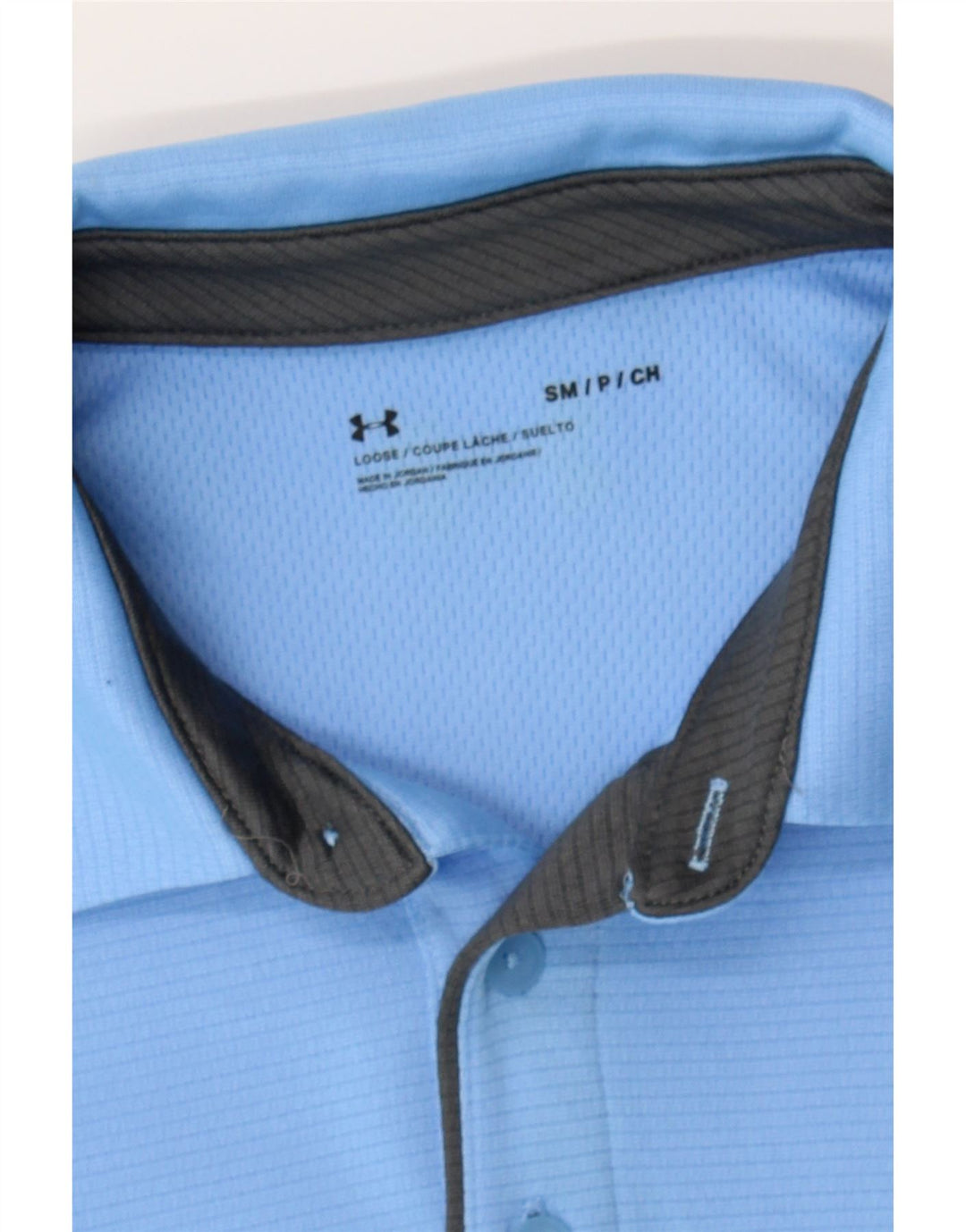 UNDER ARMOUR Mens Polo Shirt Small Blue Polyester Vintage Under Armour and Second-Hand Under Armour from Messina Hembry 