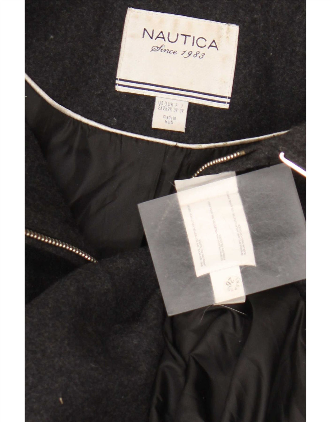 Nautica Womens Bomber Jacket UK 20 2XL Grå Uld