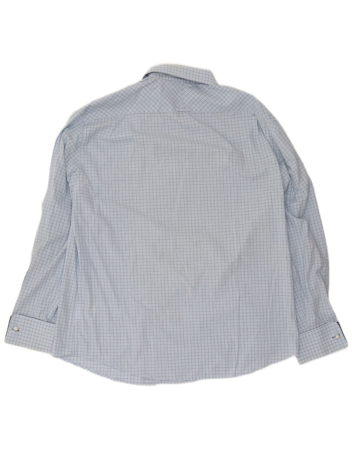 Ben Sherman Herre formel skjorte XL blå ternet bomuld