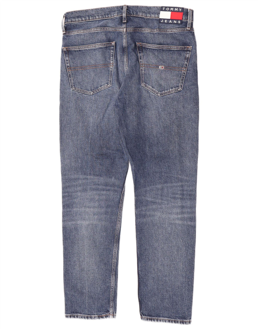 Tommy Hilfiger Herre Slim Jeans W32 L29 Blå Bomuld