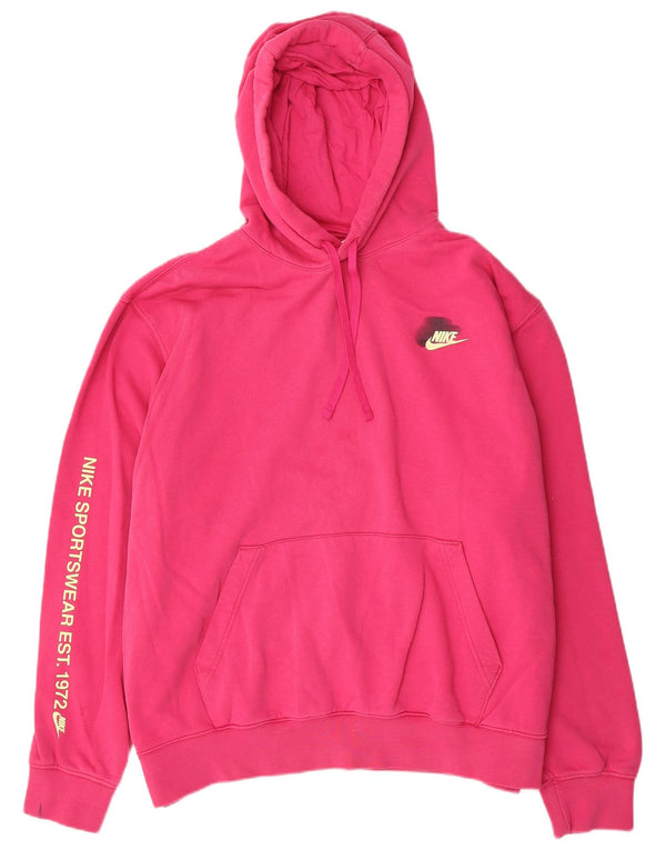 Nike grafisk hættetrøje til mænd XL Pink bomuld