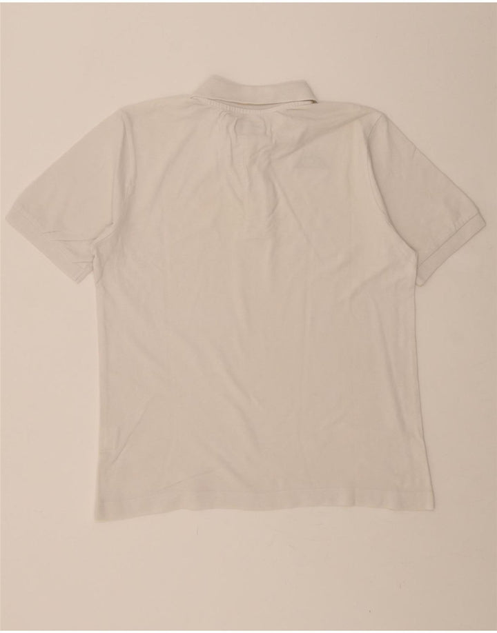 KAPPA Mens Polo Shirt Medium White Cotton Vintage Kappa and Second-Hand Kappa from Messina Hembry 