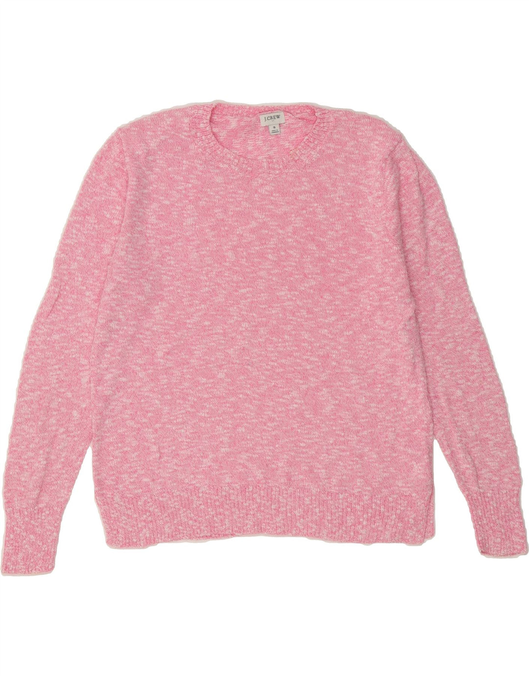 J. CREW Womens Oversized Crew Neck Jumper Sweater UK 10 Small Pink Flecked Vintage J. Crew and Second-Hand J. Crew from Messina Hembry 