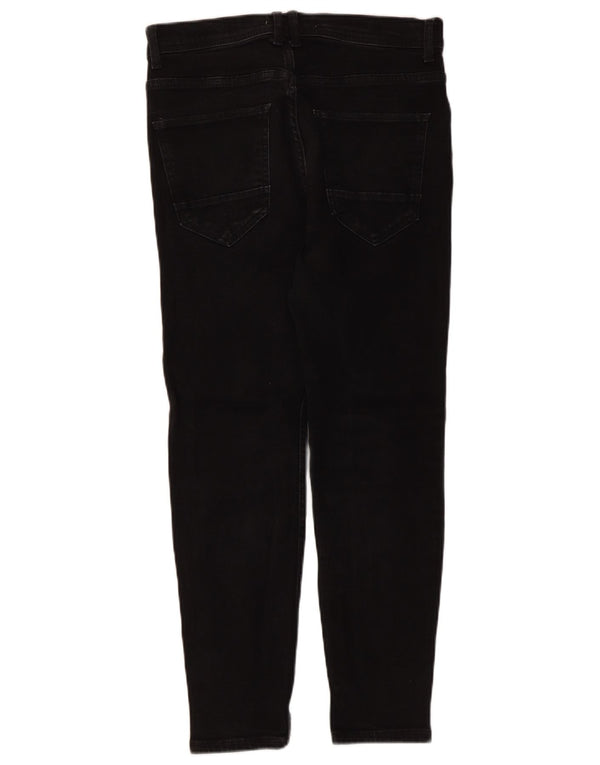 Zara Herre Cropped Jeans EU 40 Medium W31 L25 Sort