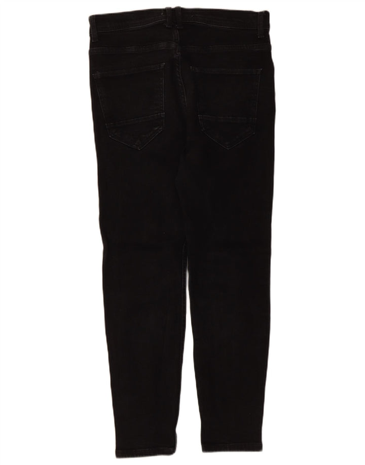 Zara Herre Cropped Jeans EU 40 Medium W31 L25 Sort