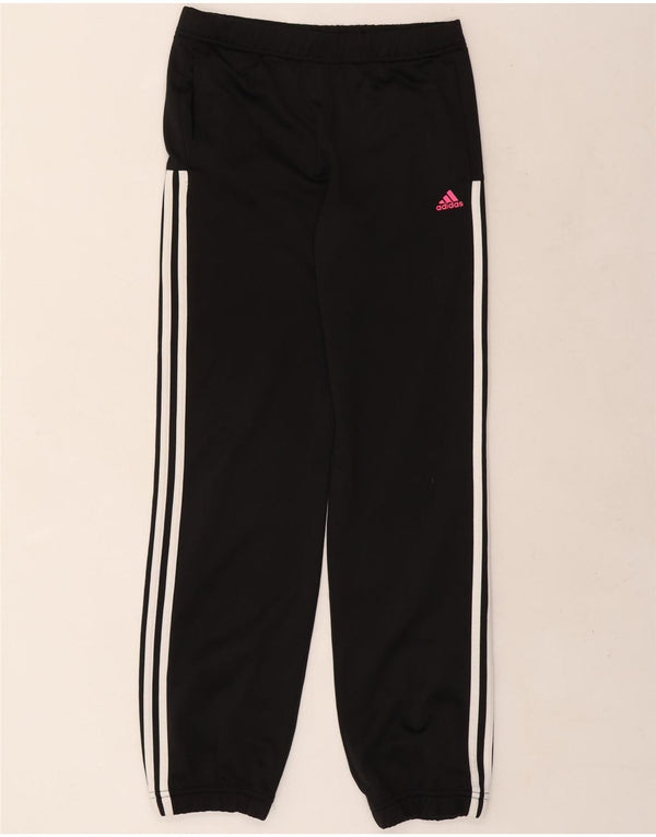 Adidas Pige Træningsdragt Bukser Joggers 14-15 År Sort Polyester