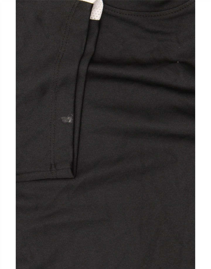 Nike Herre Dri Fit T-shirt Top Medium Sort Colourblock Polyester