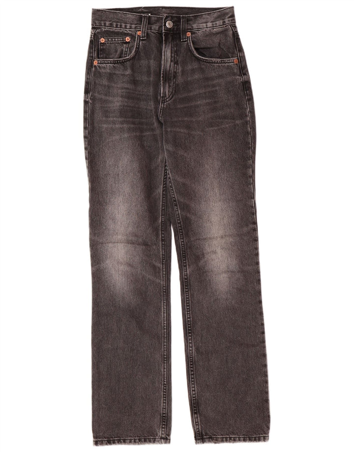 Zara Womens Regular Fit Straight Jeans EU 34 2XS W24 L30 Grå Klassisk