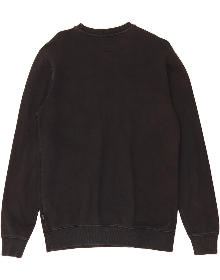 VANS Mens Graphic Sweatshirt Jumper Small Black Cotton Vintage Vans and Second-Hand Vans from Messina Hembry 