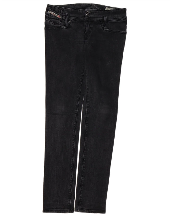 DIESEL Dame Matic Slim Jeans W27 L32 Sort Bomuld