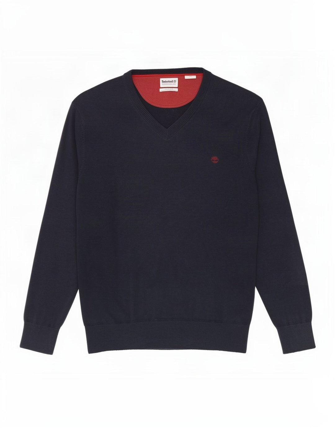 Timberland Herre V-hals sweater Medium marineblå bomuld