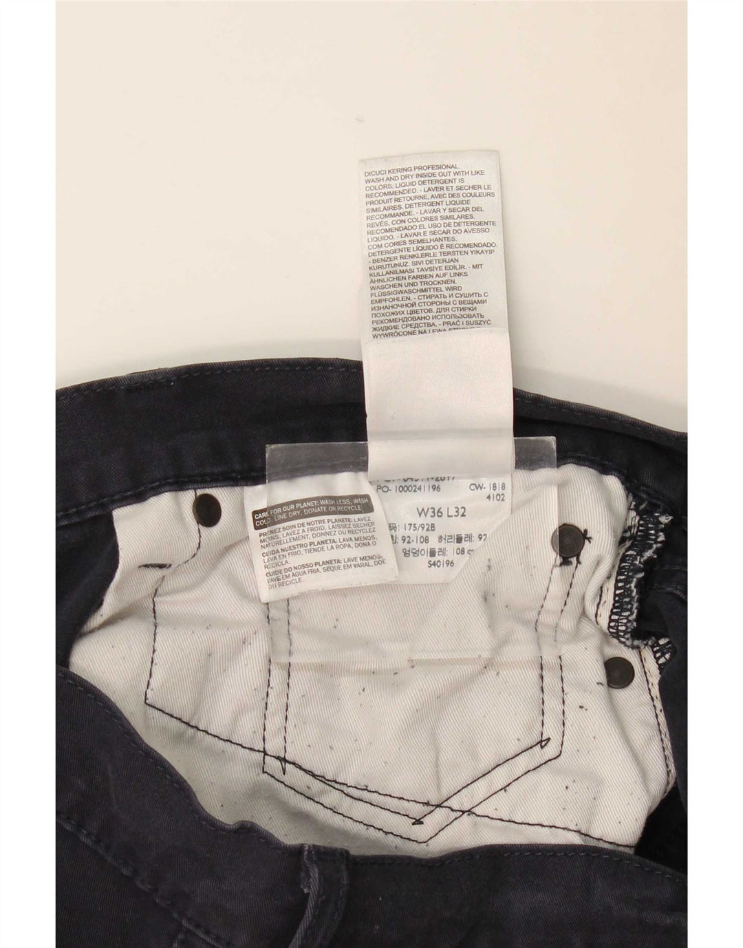 Levi's Herre 511 Slim Jeans W36 L29 Marineblå Bomuld
