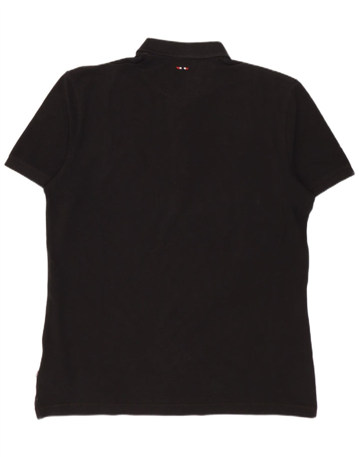 Napapijri Herre poloshirt Stor sort bomuld