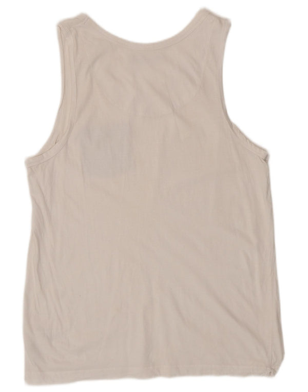French Connection Damevest Top UK 18 XL Hvid Colourblock Bomuld
