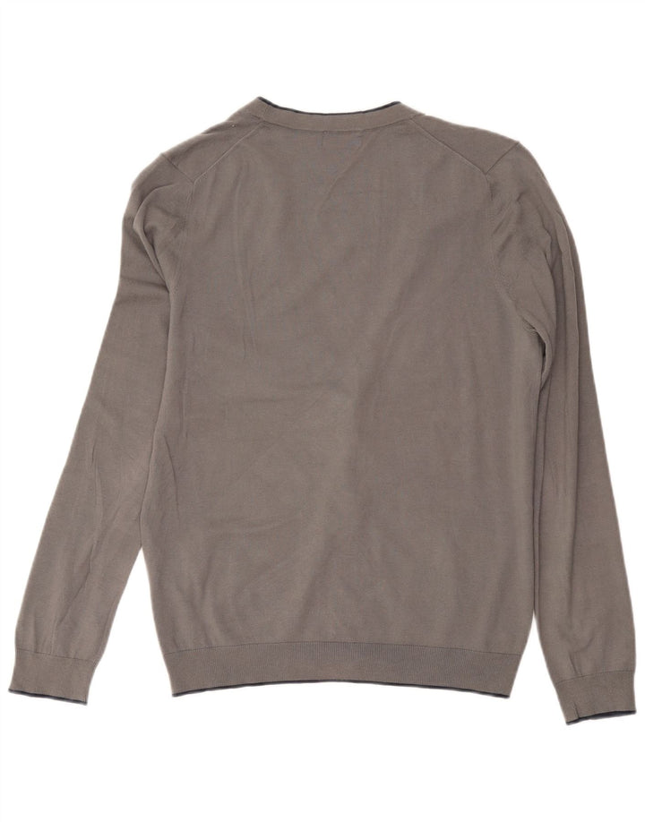 Sisley Herre Cardigan Sweater Stor Grå Bomuld
