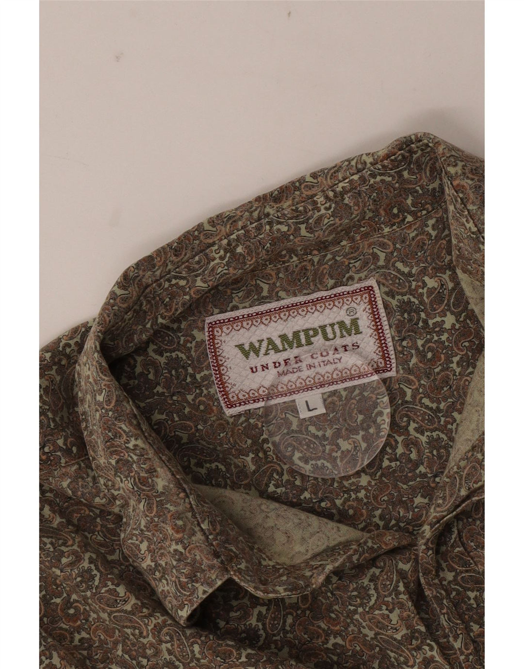 Wampum Herreskjorte Stor Khaki Paisley