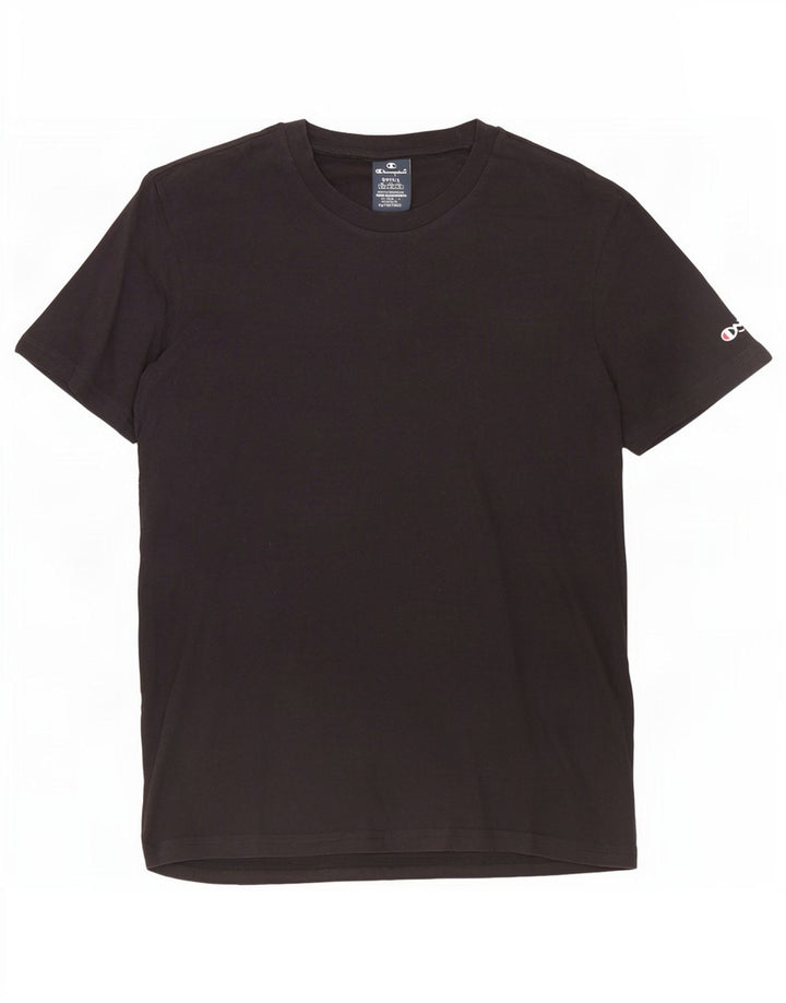 Champion Herre T-shirt Top Lille sort bomuld