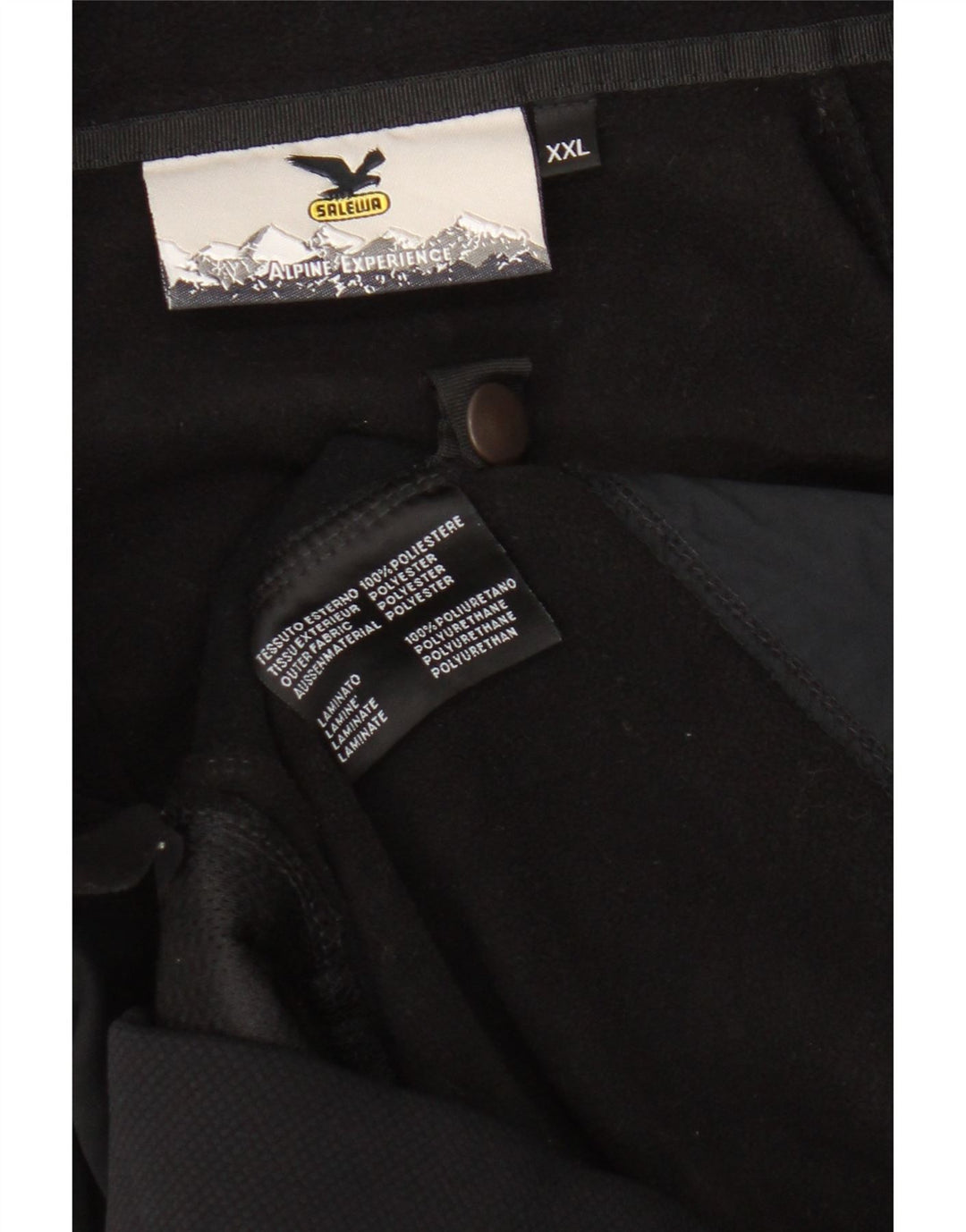 SALEWA Træningsdragt til mænd Topjakke 2XL Sort Polyester