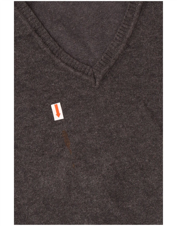 Zara Boys V-hals sweater 7-8 år Lille Grå Bomuld