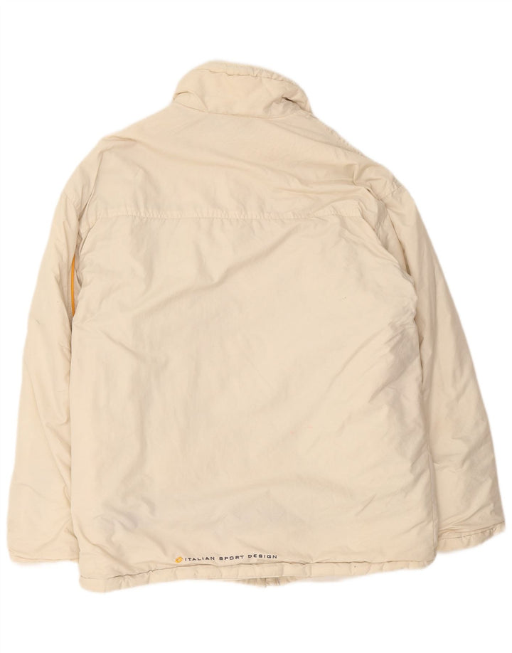 Lotto Herre Windbreaker Jacket UK 38 Medium Off White Nylon