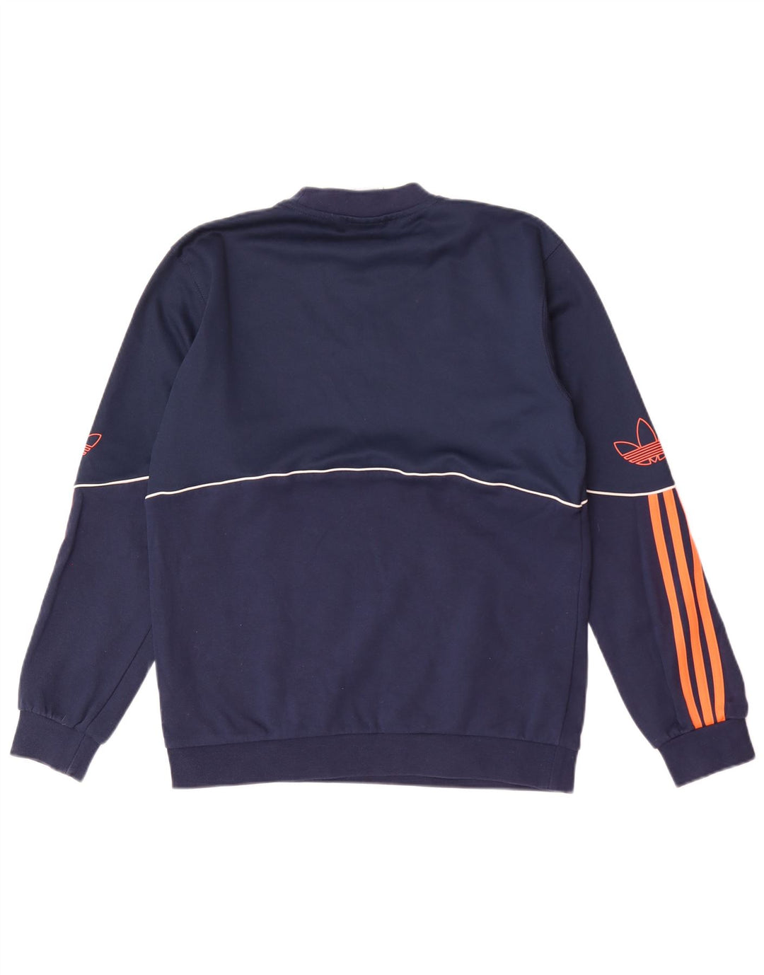 Adidas grafisk sweatshirt til mænd, lille marineblå bomuld