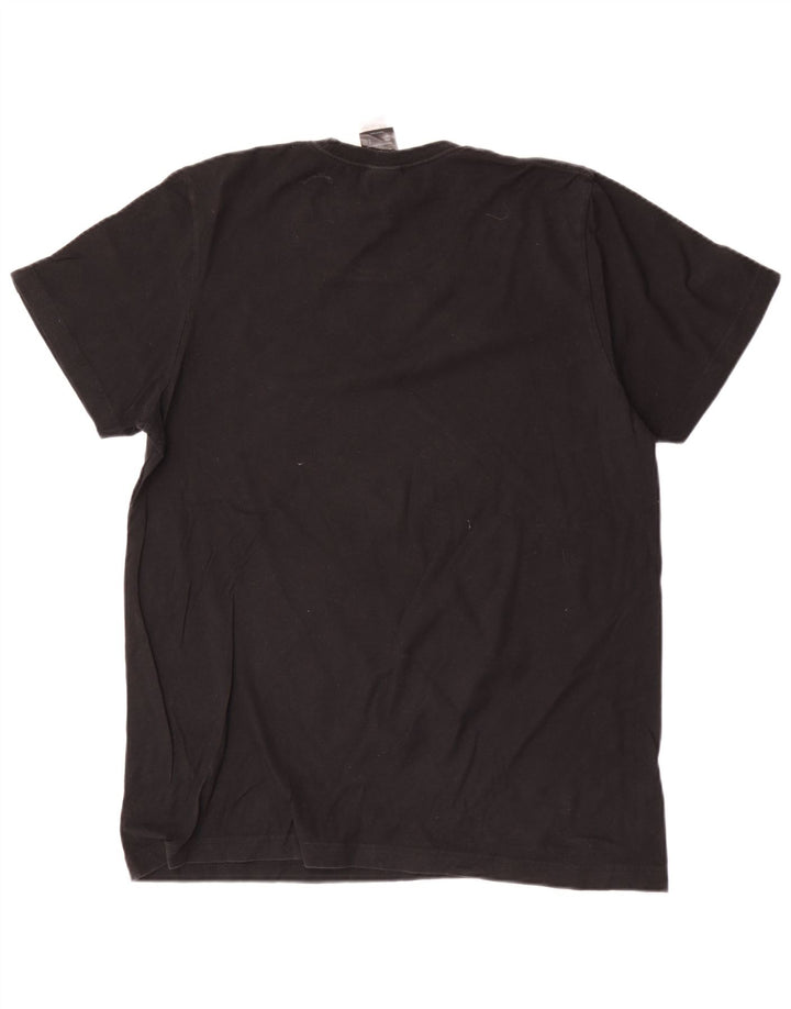Adidas Herre grafisk T-shirt Top Medium Sort Bomuld