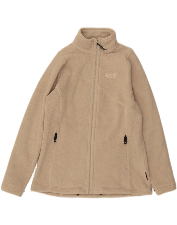 Jack Wolfskin Dame Grafisk Liner Fleecejakke UK 16 Large Beige