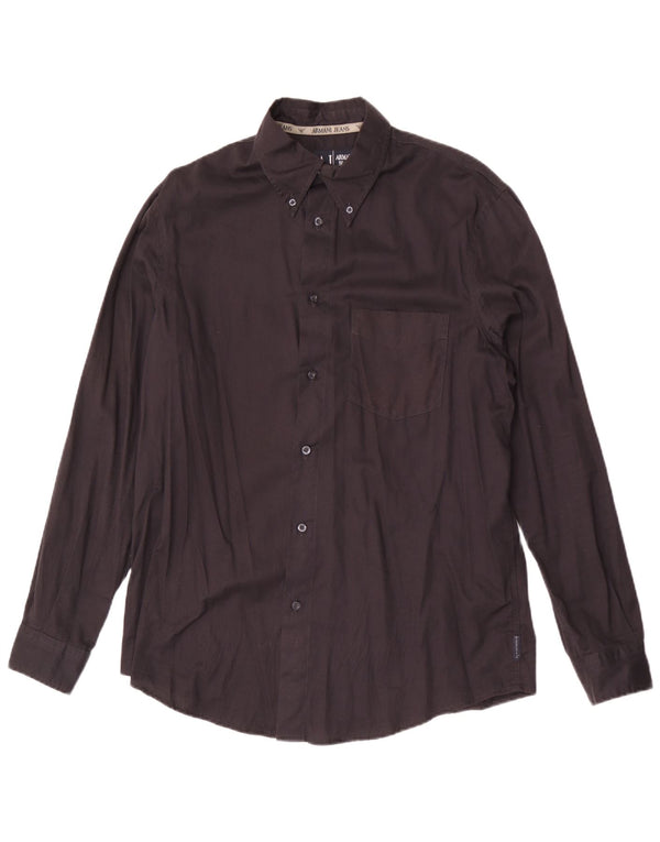 Armani Jeans Herreskjorte Large Sort