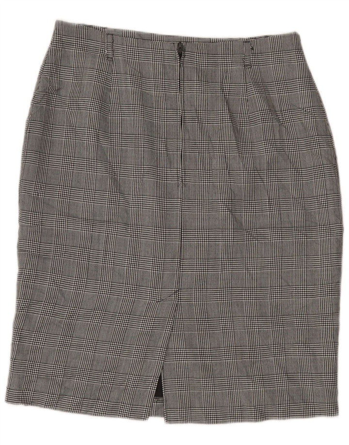 Marks & Spencer Pencil Nederdel til kvinder UK 18 XL W32 Black Houndstooth