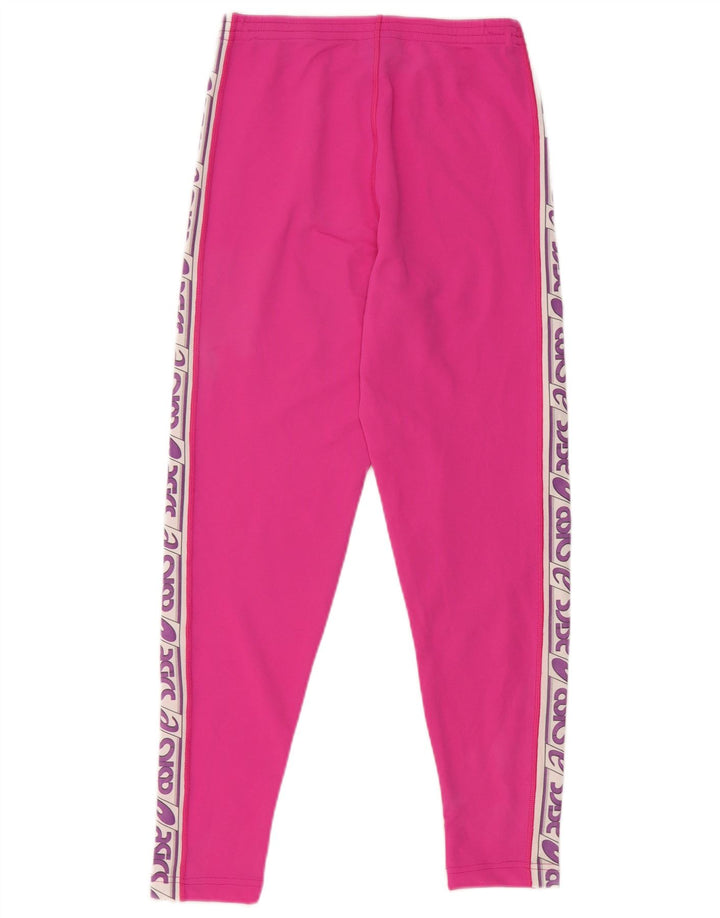 Asics Graphic Tracksuit Bukser til kvinder UK 12 Medium Pink Colourblock