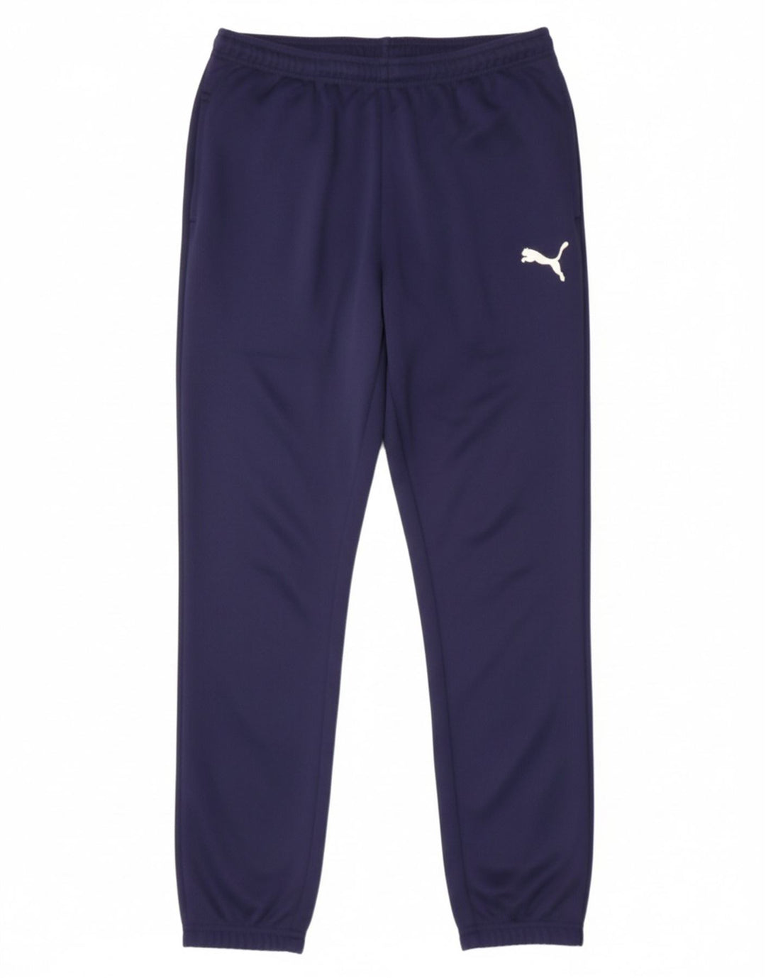 PUMA Mens Tracksuit Trousers Joggers Large  Navy Blue Polyester