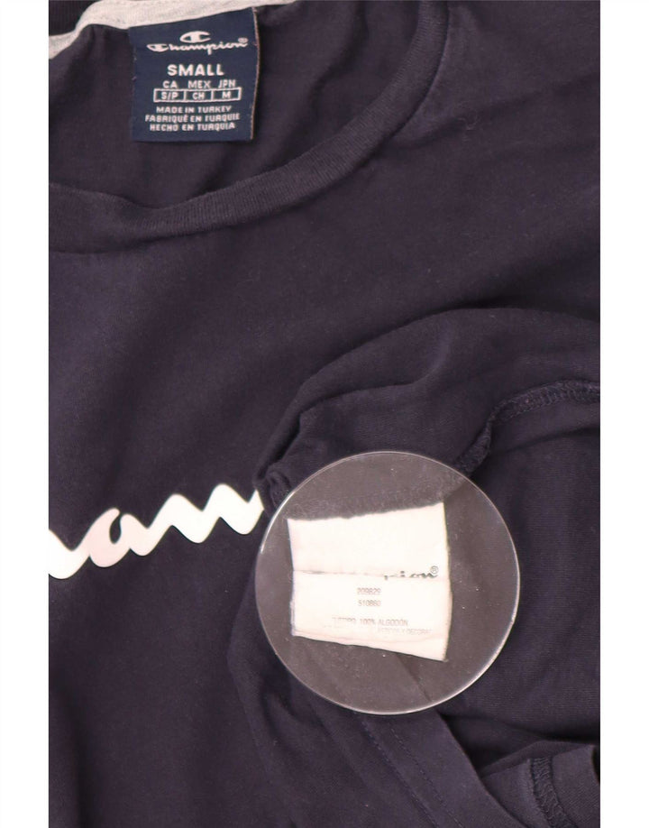 Champion Herre grafisk T-shirt top lille marineblå bomuld