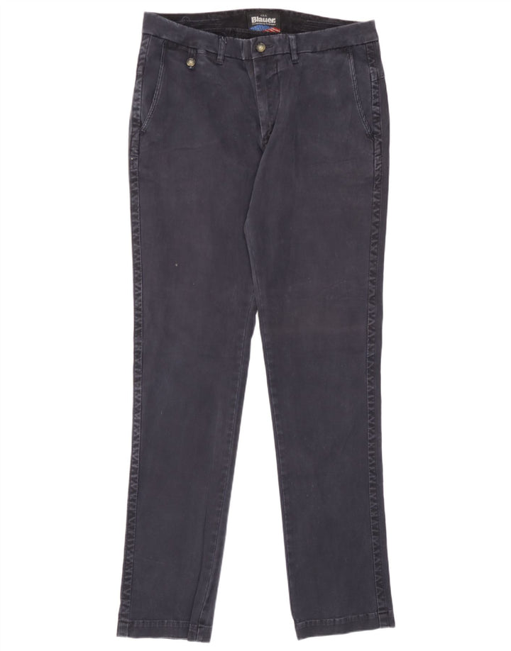 Blauer Herre Slim Chino Bukser W32 L34 Marineblå Bomuld