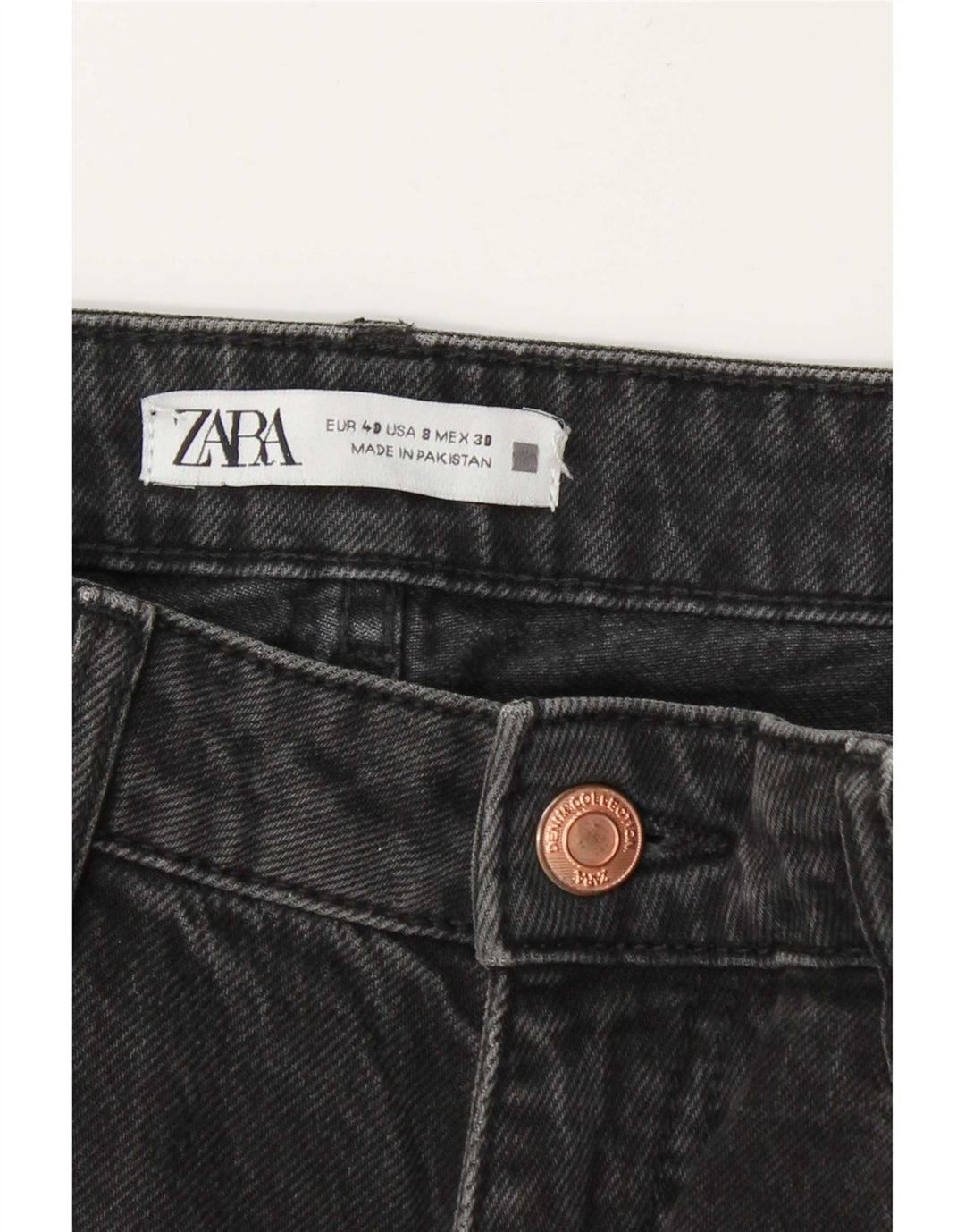 Zara Womens Tapered Jeans EU 40 Medium W30 L28 Grå
