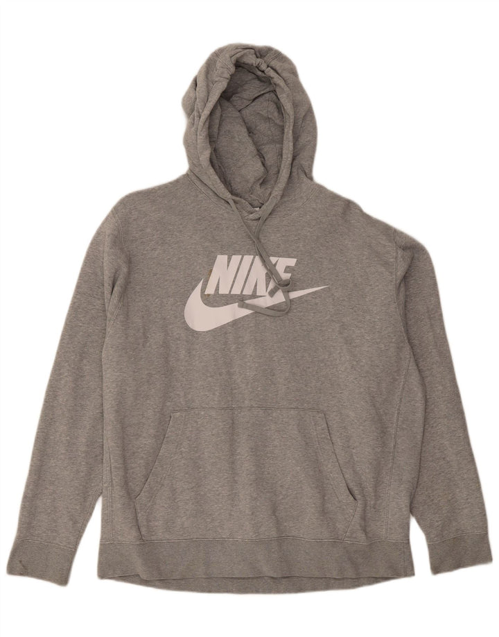 Nike grafisk hættetrøje til mænd XL Grå bomuld