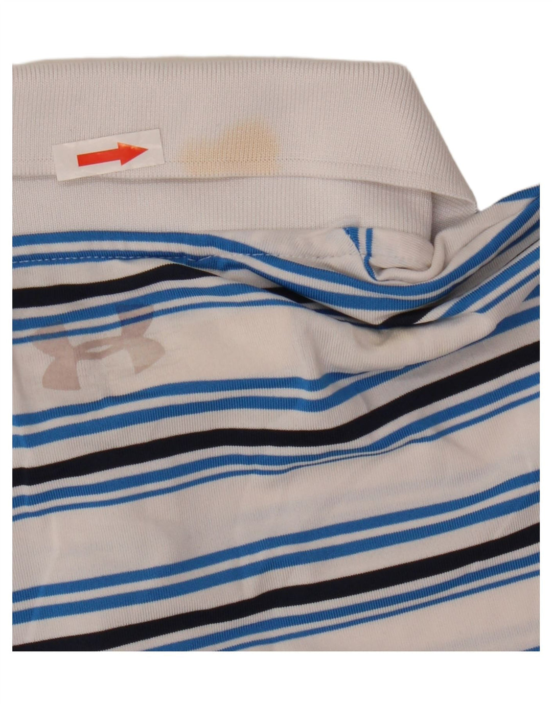 Under Armour Herre poloshirt XL Hvidstribet polyester