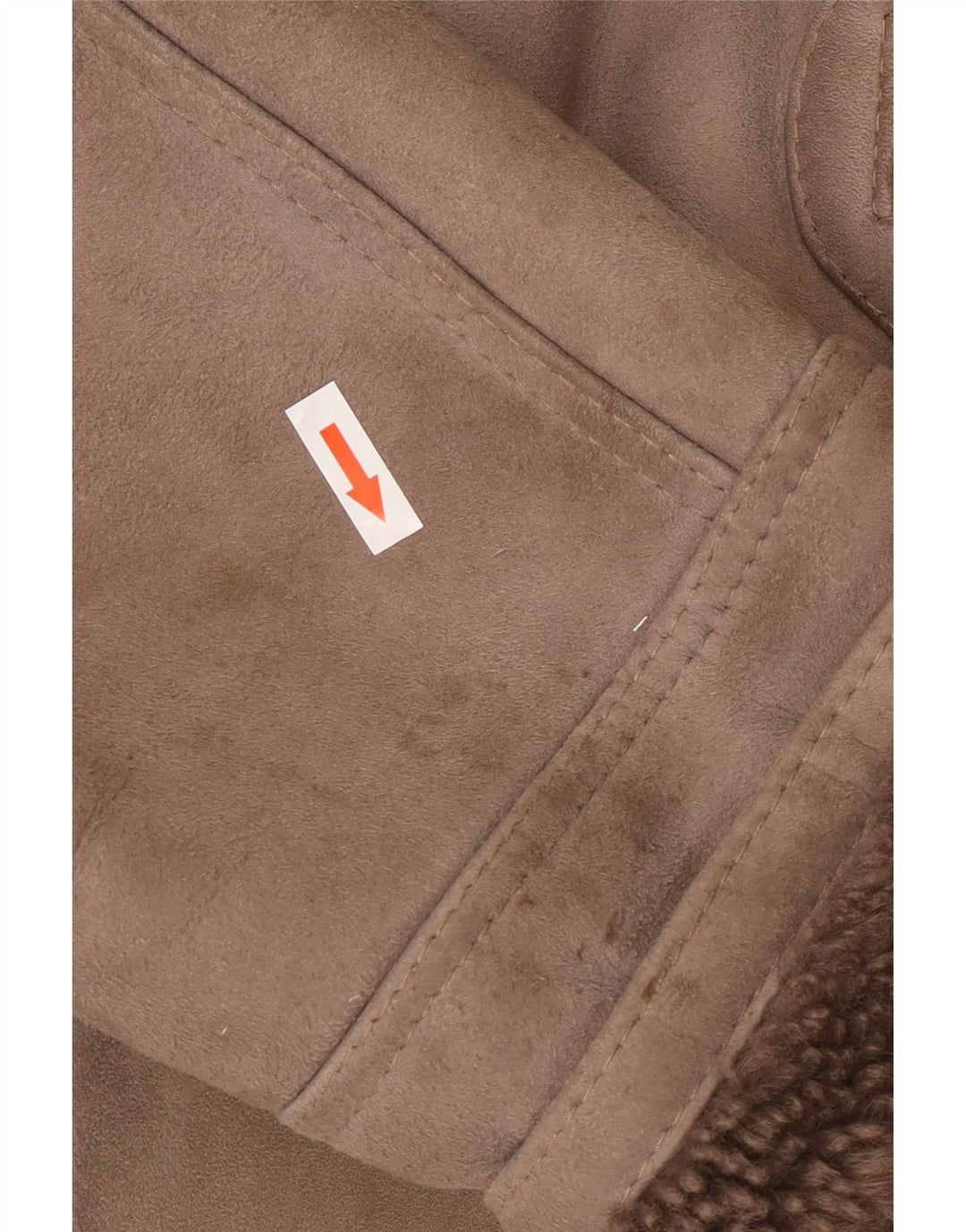 Vintage Dame Oversized Shearling Coat IT 46 Large Grey Shearling