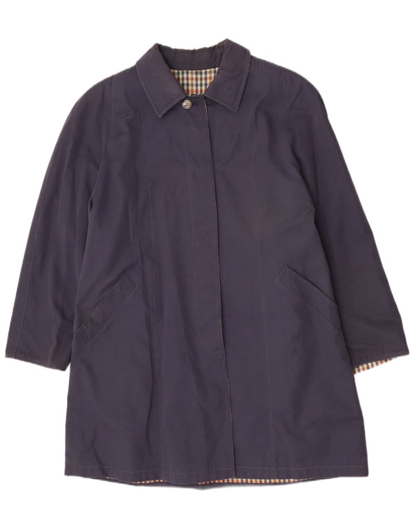 Vintage Womens Vendbar Overfrakke IT 47 XL Navy Blue