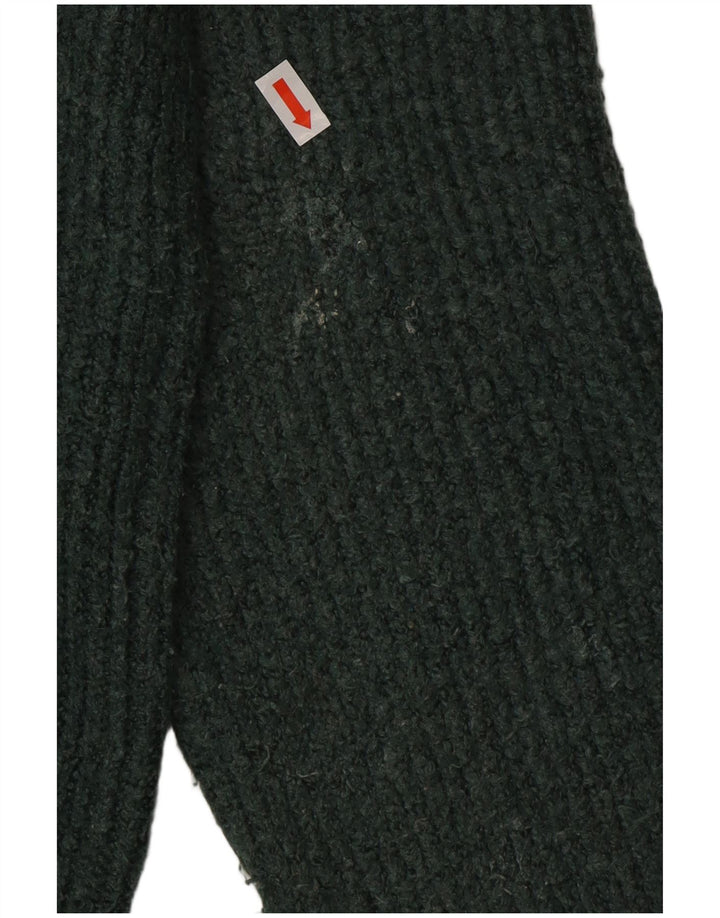 Marks & Spencer Herre sweater med rund hals, stor grøn akryl