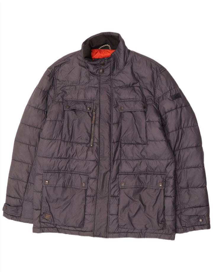 Camel Active Herre Polstret Jakke IT 58 4XL Grå Polyamid